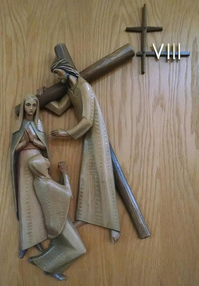 Eighth Station: Jesus meets the three women of Jerusalem