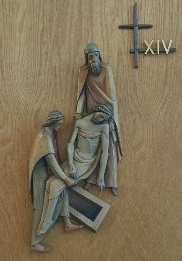 Fourteenth Station: Jesus is placed in the tomb