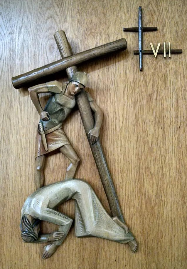 Seventh Station: Jesus falls for the second time